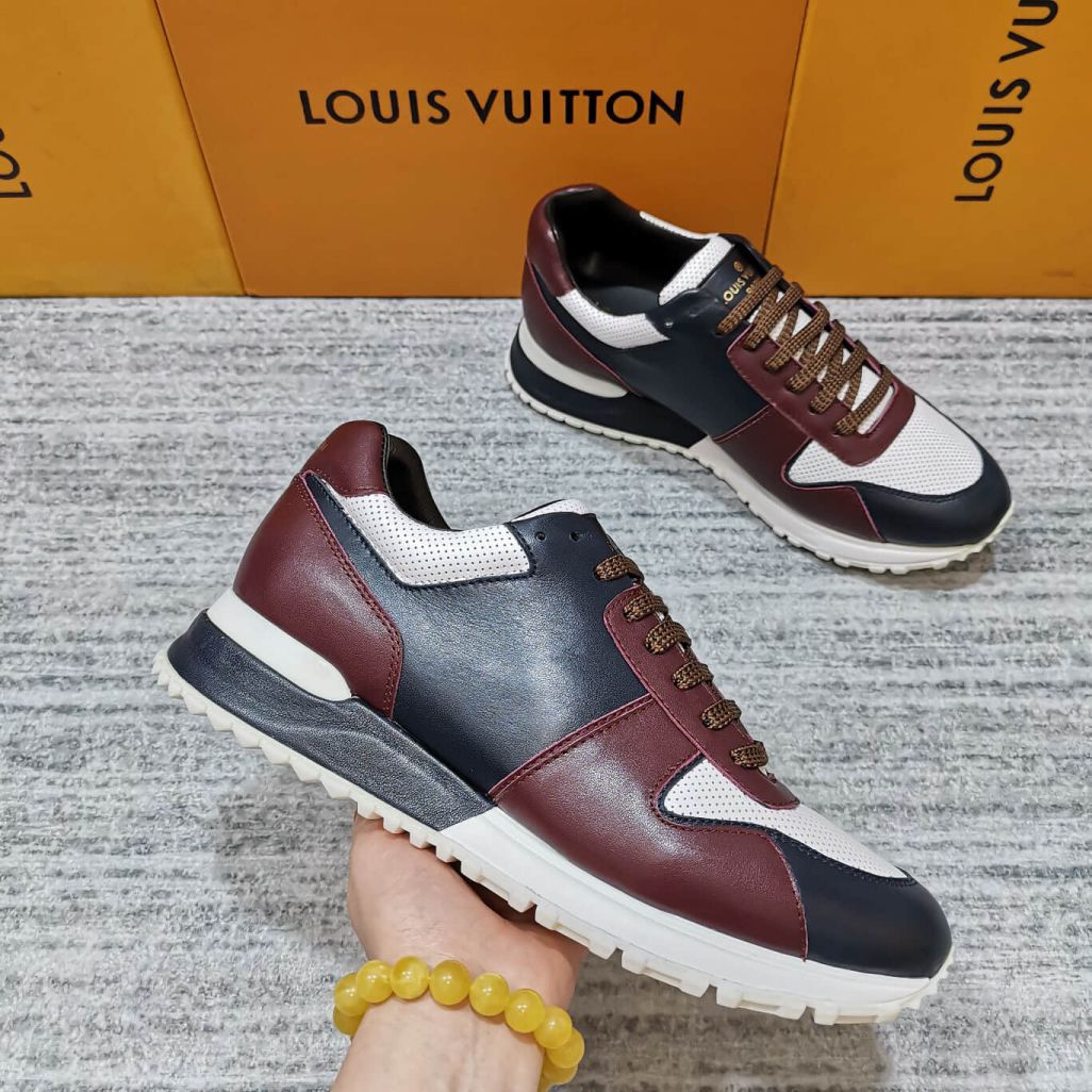 LV Leather Run Away Men Sneakers