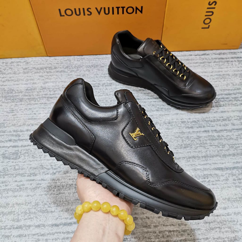 LV Leather Run Away Men Sneakers