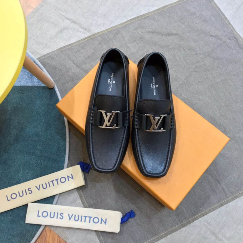 LV Men Black Loafers