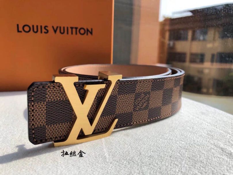 LV Metal Buckle Classic Men Belts