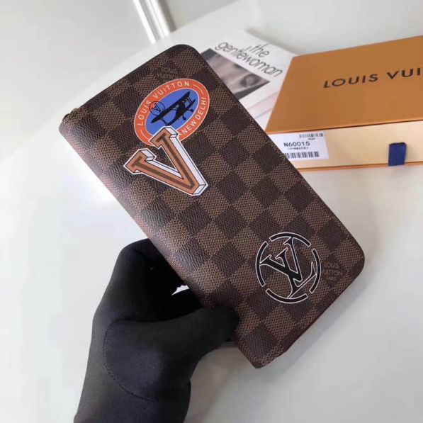 LV Print Zippy Zip Bi-Fold N60015 Wallets