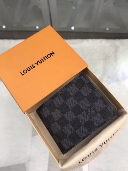 LV Damier Graphite Canvas Amerigo Bi-Fold N41635 Wallets