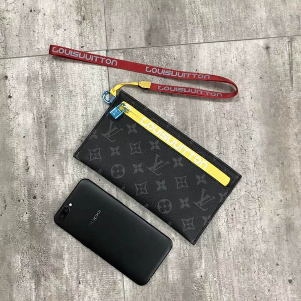 LV 2018 Small Black Grey Wallets