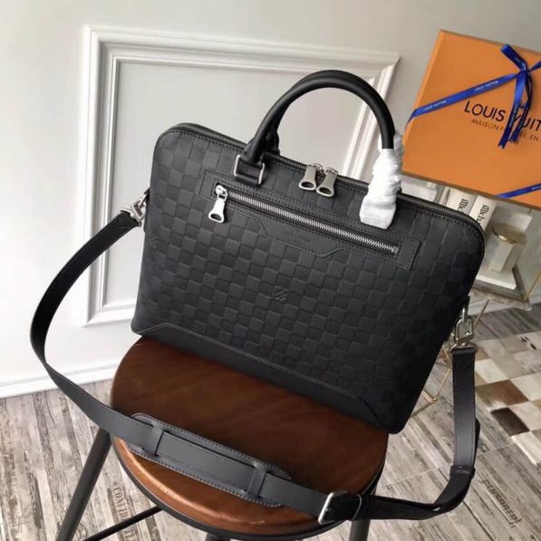 LV Damier Infini Leather Avenue Soft N41019 Briefcases