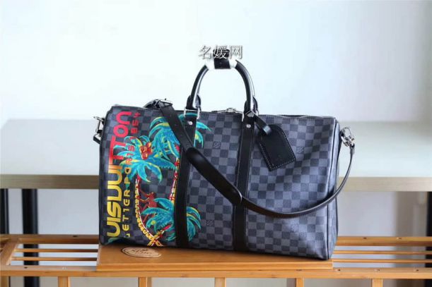 LV 2018 Print Keepall 45 N50002 Travel Bags