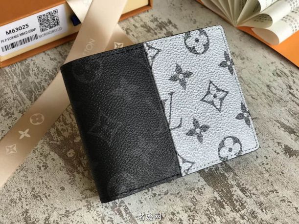 LV MULTIPLE Black Multicolor Bi-Fold Short M63025 Wallets