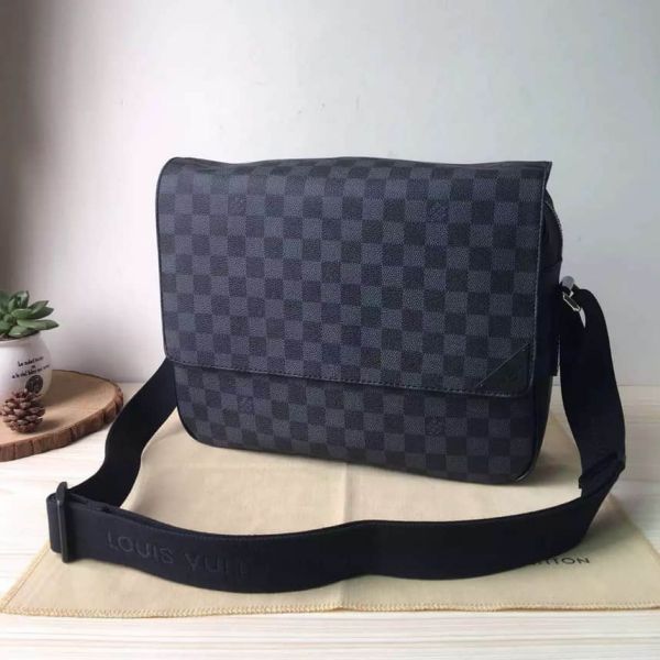 LV N41149 shelton Black Medium Shoulder Bags