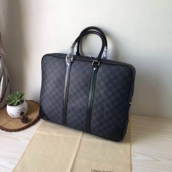 LV M41125 Men Black Briefcases