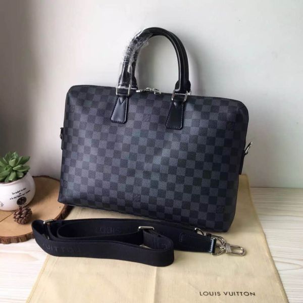 LV N48224 Men Black Briefcases