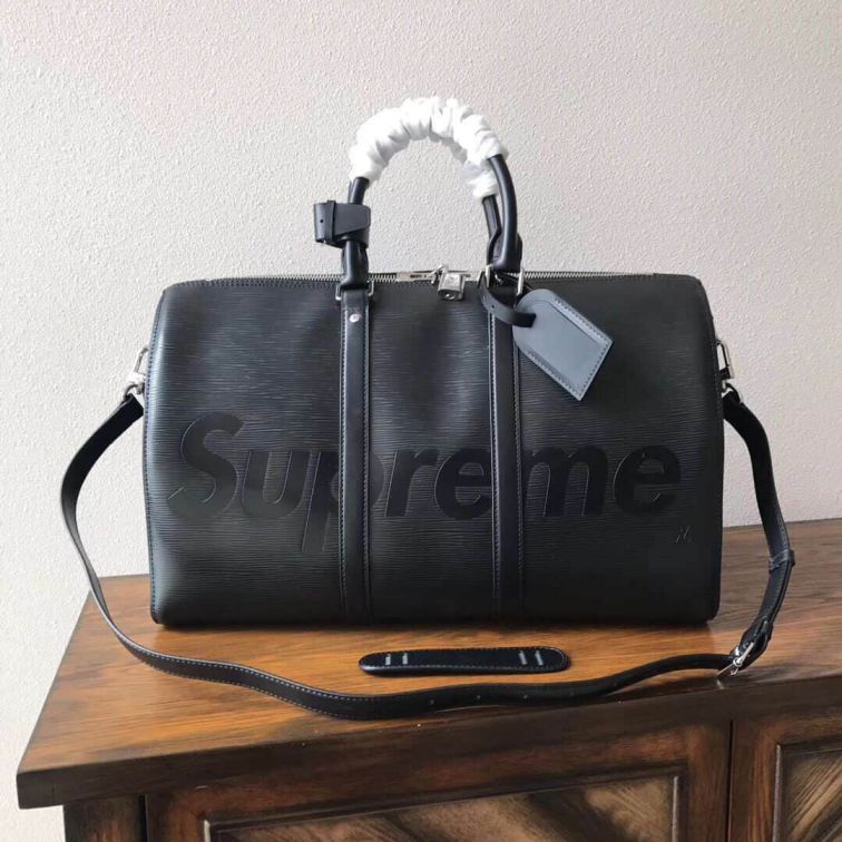 LV Black Supreme Travel Bags