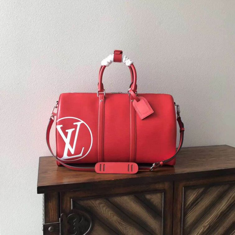 LV L logo Travel Bags