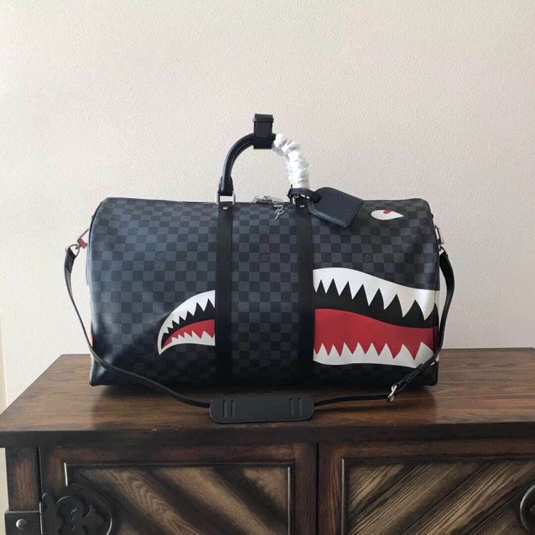 LV M54169 Black 55CM Travel Bags