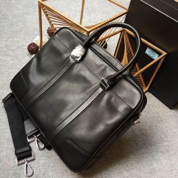 PRADA Men Leather Crossbody VS0912 Briefcases