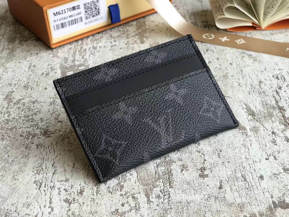 LV PORTE CARTES DOUBLE M62170 Card Holder