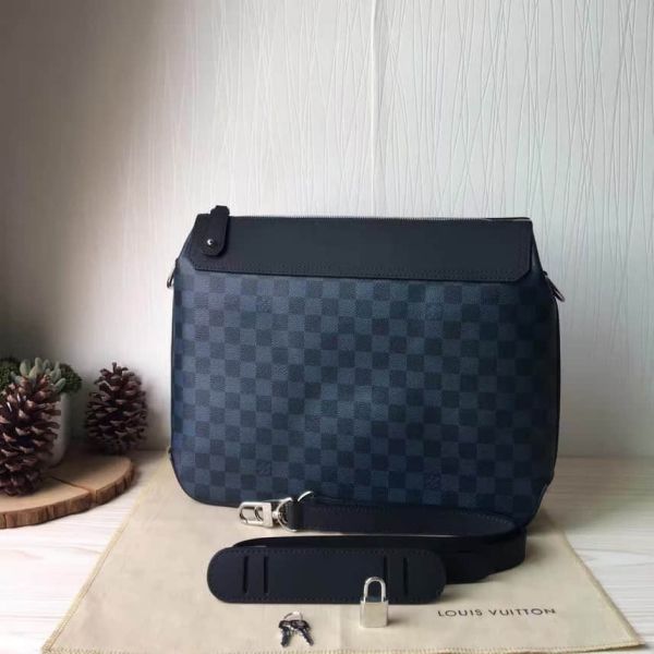 LV Men Crossbody GREEN WICH Blue N41348 Shoulder Bags