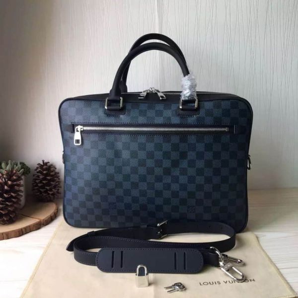 LV N41347 PORTE DOCUMENT BUSINESS Men Crossbody Briefcases