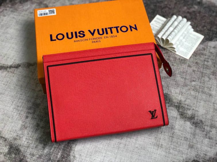 LV M61692 Red Men Clutch Bags