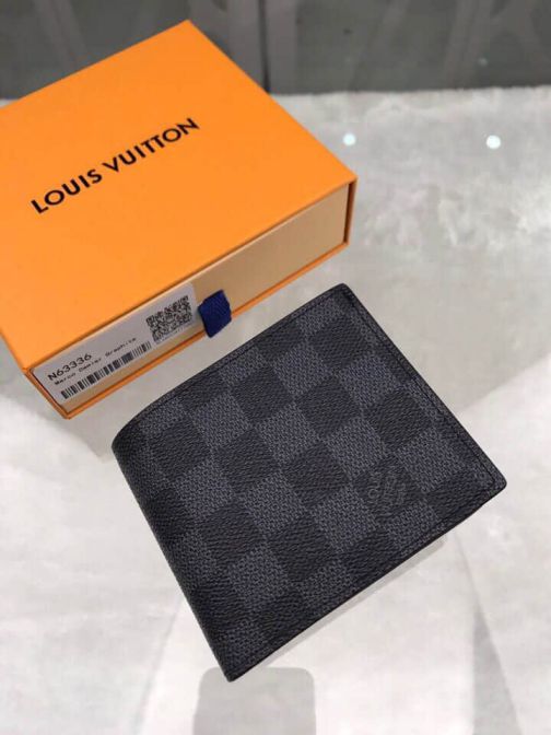 LV N63336 Damier Graphite Marco Bi-Fold Wallets