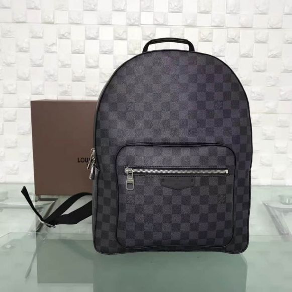 LV N41473 Damier Graphite Josh Men Black Backpack Bags