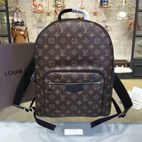 LV M41530 Monogram Macassar Josh Men Monogram Backpack Bags