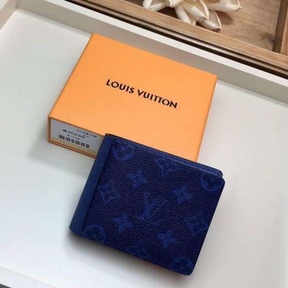 LV M30299 Multiple Blue Short Bi-Fold Wallets