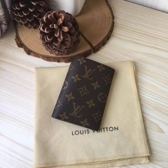 LV James Bi-Fold Monogram Canvas Leather M60251 Wallets