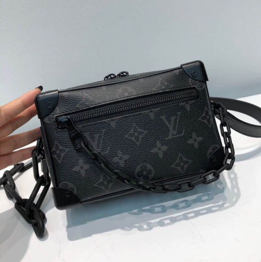 LV Mini Soft Trunk Chain Black Shoulder Bags