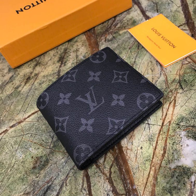 LV M61695 Multiple Black Short Bi-Fold Wallets