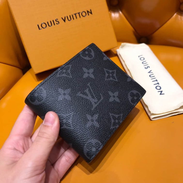 LV Black Short Bi-Fold MULTIPLE Bi-Fold M61695 Wallets