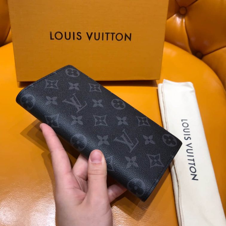 LV Black Long Bi-Fold BRAZZA Bi-Fold M61697 Wallets