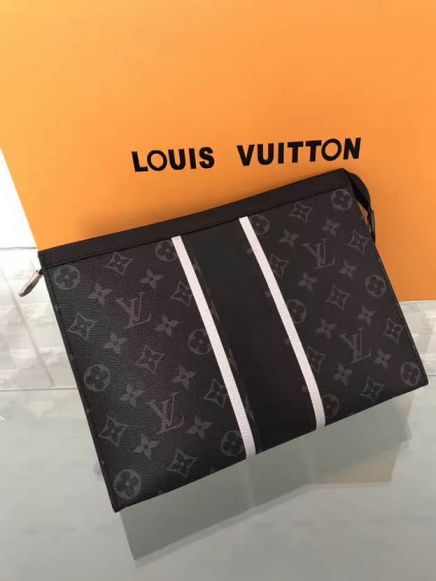 LV Hiroshi Fujiwara POCHETTE VOYAGE Medium M64440 Clutch Bags