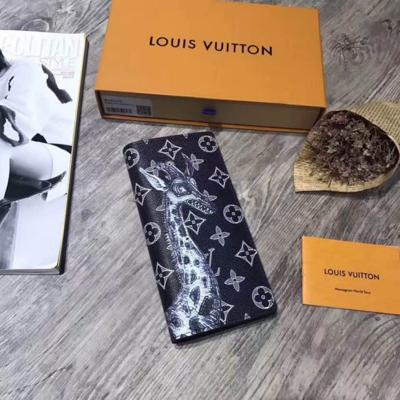 LV Monogram Other Giraffe Print BRAZZA Bi-Fold M66025 Wallets