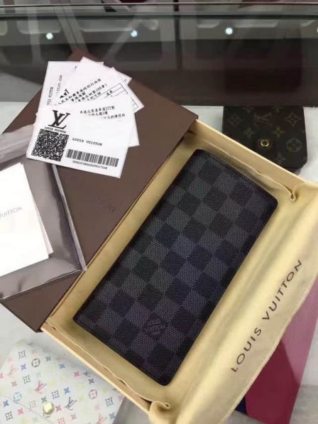 LV Damier Graphite Black ALEXANDRE Bi-Fold N61063 Wallets