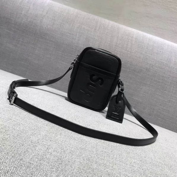 LV Black Epi Supreme Small Crossbody Shoulder Bags