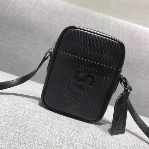 LV Black Epi Supreme Medium Crossbody Shoulder Bags