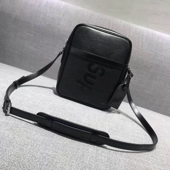 LV Black Epi Supreme Large Crossbody Shoulder Bags