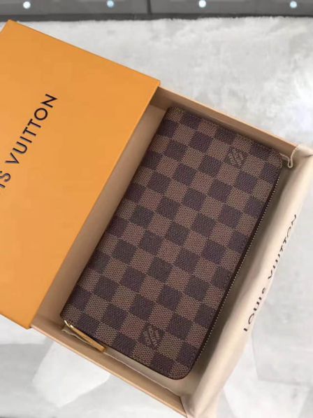 LV Damier Graphite Canvas ZIPPY ORGANIZER Zip Bi-Fold N60003 Wallets