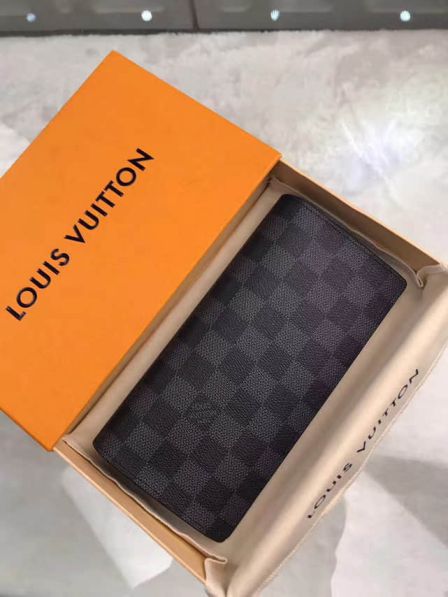 LV Damier Graphite Black BRAZZA Bi-Fold N62665 Wallets