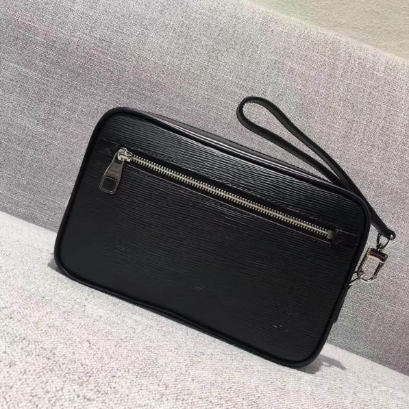 LV Black Epi KASAI Men M51726 Clutch Bags