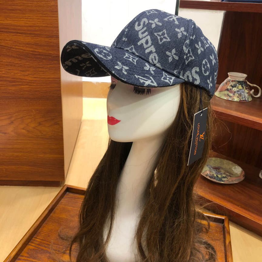 LV x Supreme Denium Unisex Hats