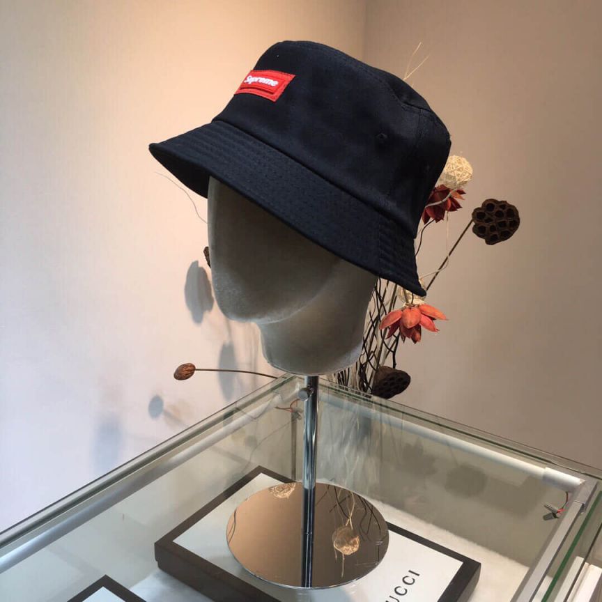 LV x Supreme Embroidery Women Bucket Hats