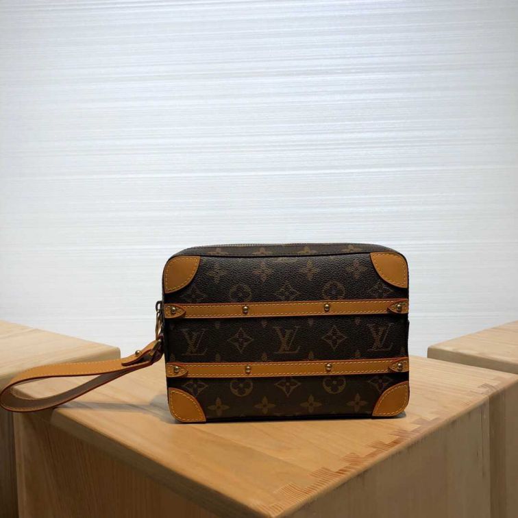 LV 2019 NEW SOFT TRUNK Monogram M44779 Men Clutch Bags