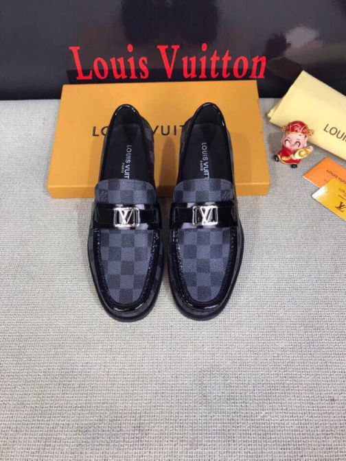 LV Men Leather Shoes