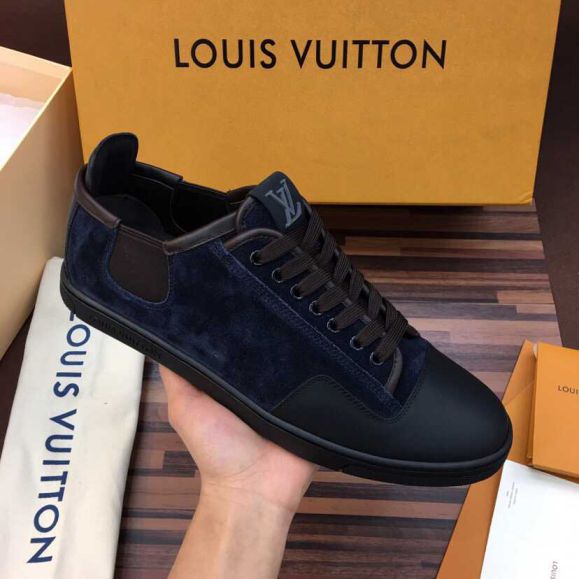 LV Men Casual Leather Shoes