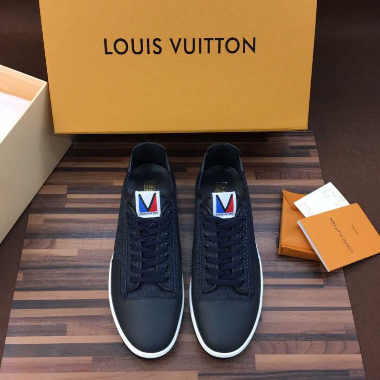 LV Men Casual Leather Shoes