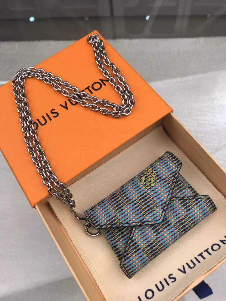 LV N60278 Blue Women Card Holder