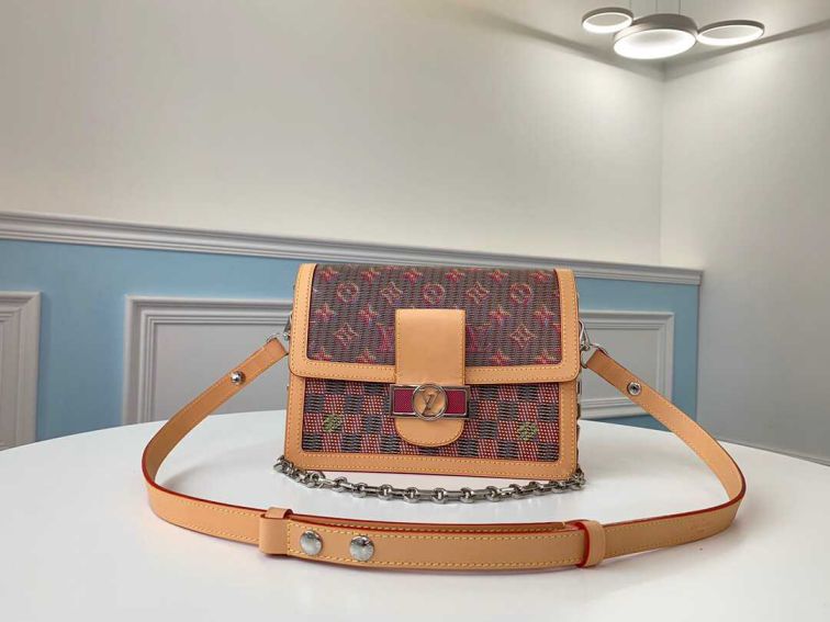 LV 19 Women DAUPHINE POP Print Medium M55452 Women Shoulder Bags