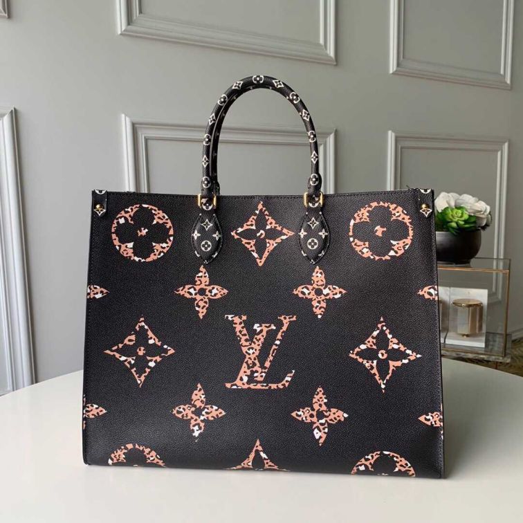 LV 2019 NEW ONTHEGO LOGO M44674 Women Tote Bags