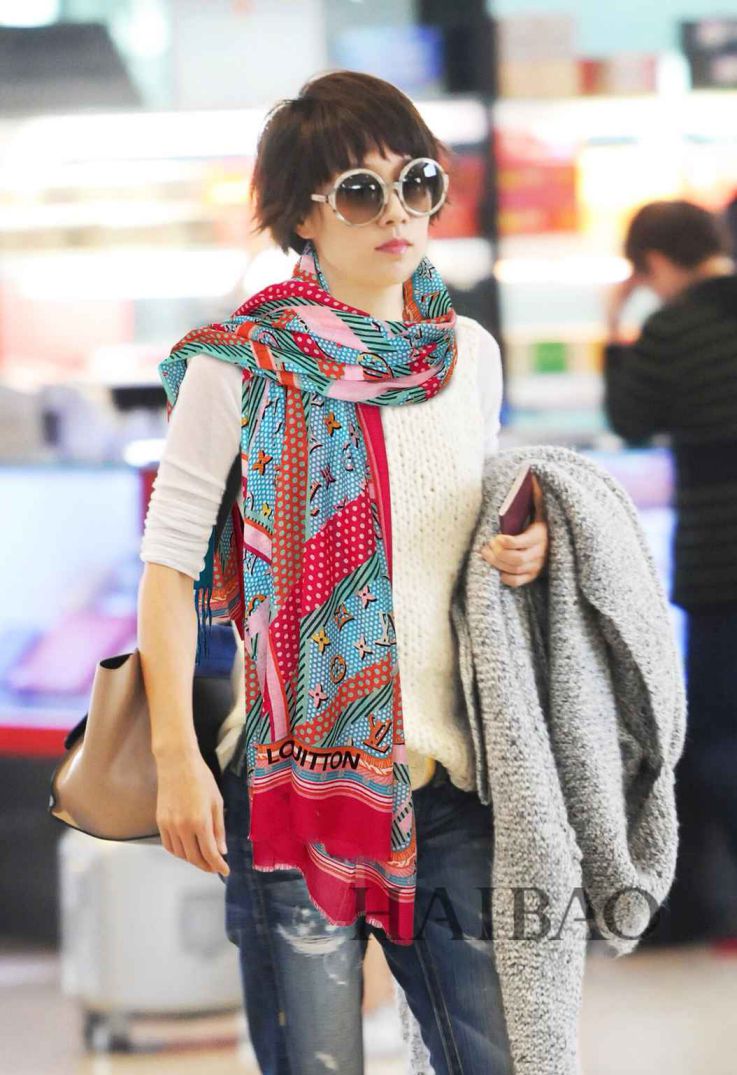 LV 100% Cashmere Women Scarves