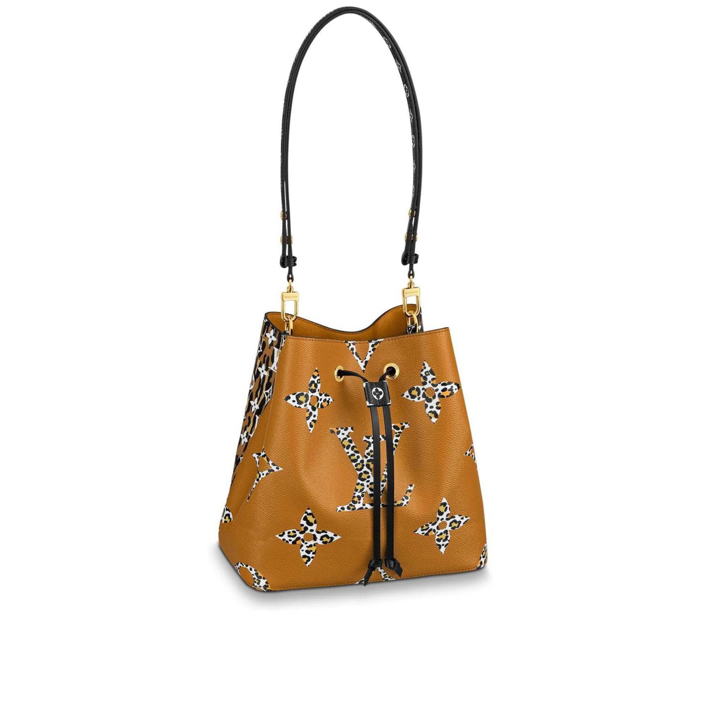 LV Leopard Neo Noe M44717 Women Bucket Bags